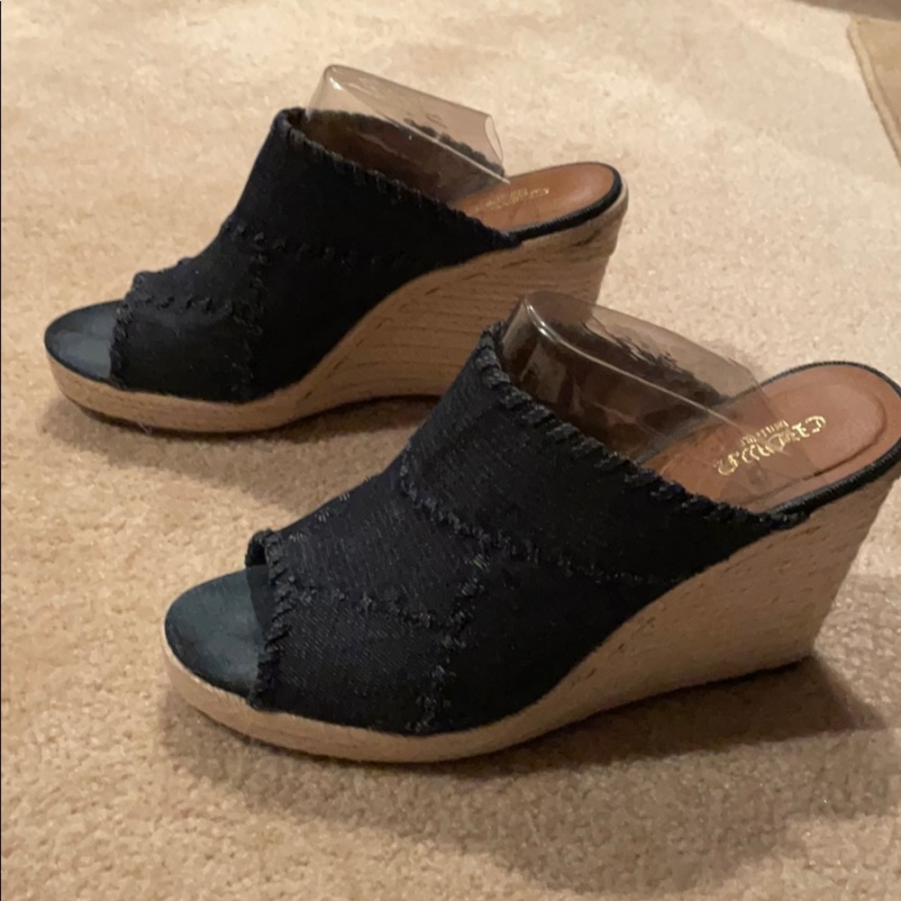 Crown Vintage Mariana New Blue Wedges Size 10